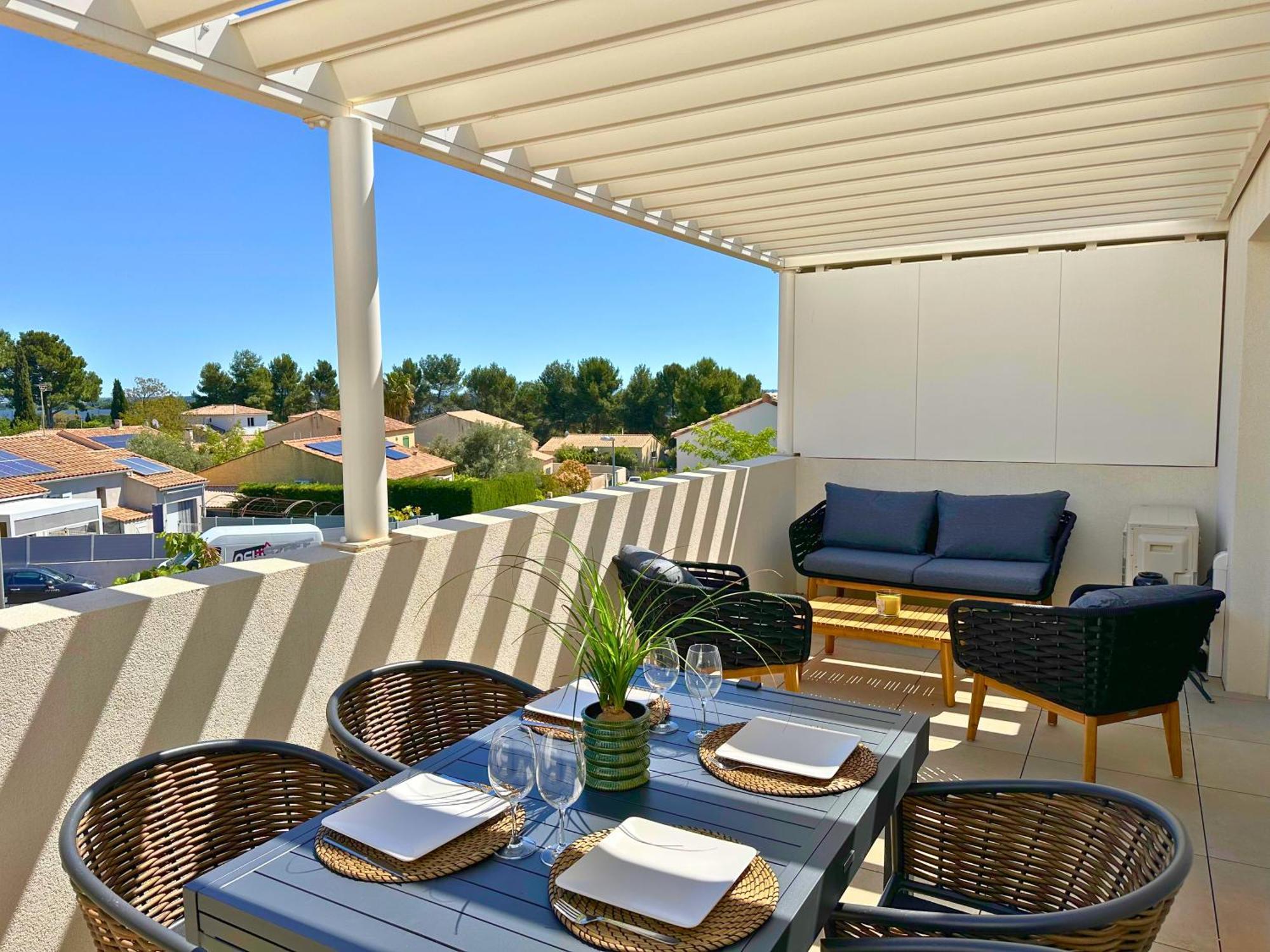 Le Square D'Evan - Appartement De Standing - Grande Terrasse Exterieure - Climatisation Saint-Aunes Extérieur photo